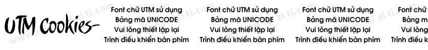 UTM Cookies字体转换